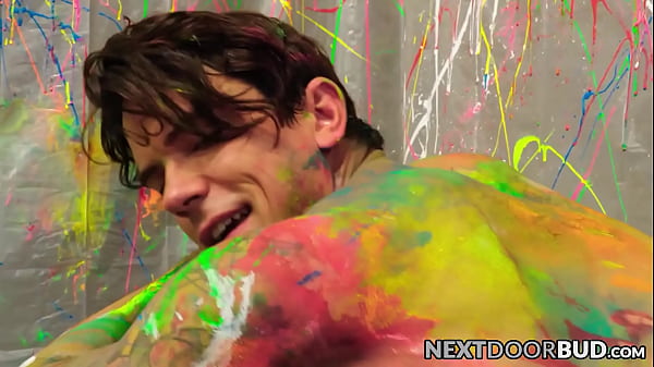 Image Bearded Johnny drills Dakota hard after flirty painting job