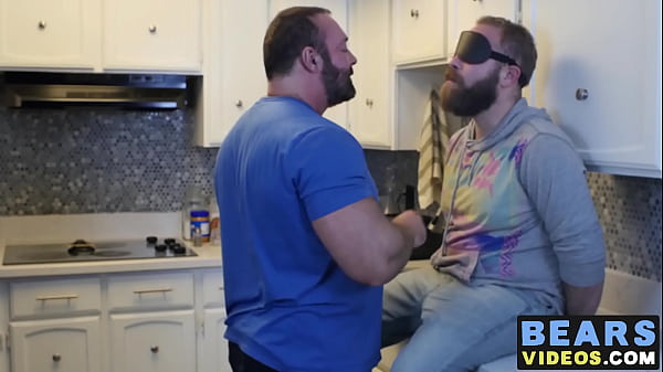 Image Grizzly fat bear cock polished hard by his hairy a nasty cub