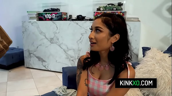 Image Slutty latina teen Avery Black dressed as a Barbie fucks with her stepdad