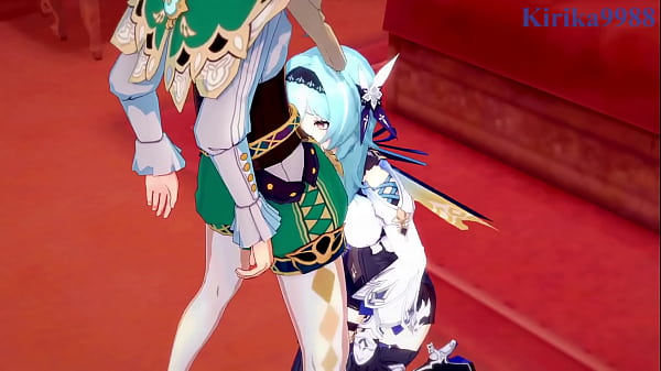 Image Eula and Rosaria and Venti intense sex. - Genshin Impact Hentai