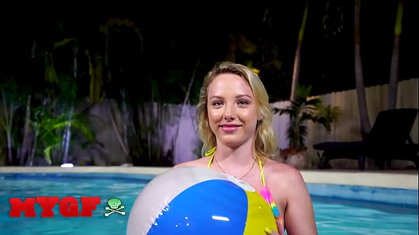 Image MY GF - Dixie Lynn Sucks Leo Valentino's Dick, Then They Fuck Hard Right Next To The Pool
