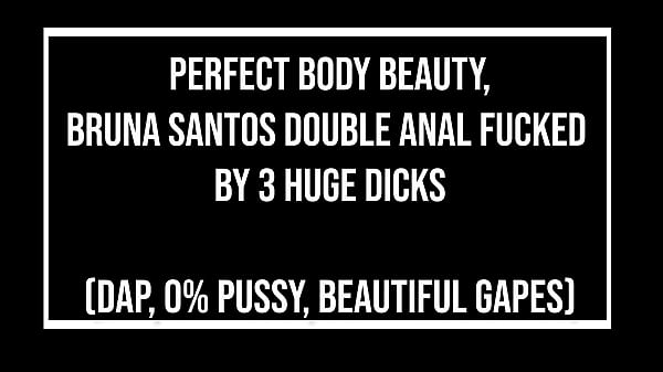 Image Perfect body 20 years-old Brazilian beauty, Bruna Santos fucked by huge dicks (DAP, Anal, beautiful gapes, 0% pussy, monster cocks, BBC)OB348
