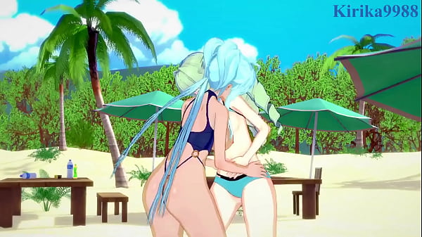 Image Saint-Germain and Cagliostro intense lesbian play and futanari sex. - Symphogear Hentai