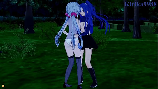 Image Chris Yukine and Tsubasa Kazanari and Maria Cadenzavna Eve intense lesbian play. - Symphogear Hentai