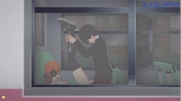 Image Futaba Sakura and Ann Takamaki and Ren Amamiya intense sex. - Persona 5 Hentai