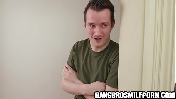 Image Horny stepson spying on his busty stepmom