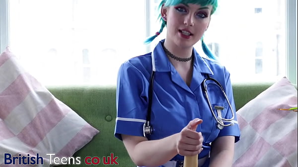 Image Blue Haired Alternative Nurse Takes Care Of Your Cock In An Appointment