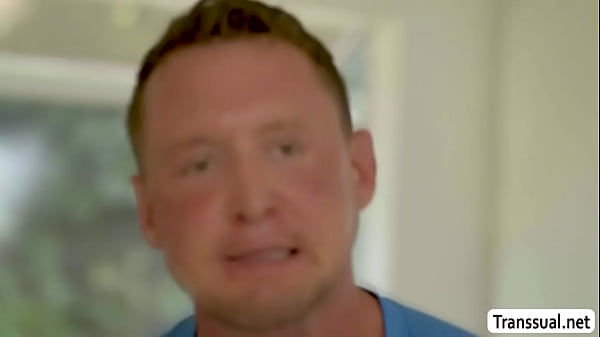 Image Lucky guy fucks TS girlfriend and her stepsister