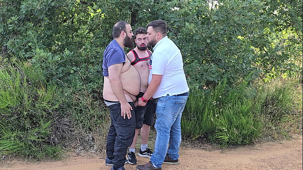 Image Two hairy bears fuck a cruising hunk (Teaser)