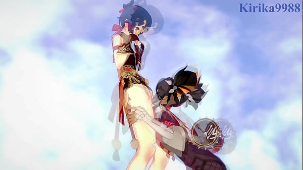Image Ganyu and Keqing and Xiangling and Xinyan intense futanari sex. - Genshin Impact Hentai