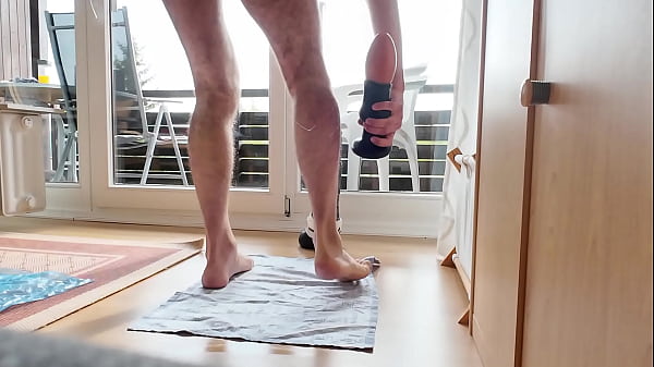 Image Anal Whore Morning Workout Part 2 - getting ready for a day of anal whoring at 60fps - monster huge dildo deep in my ass self fisting