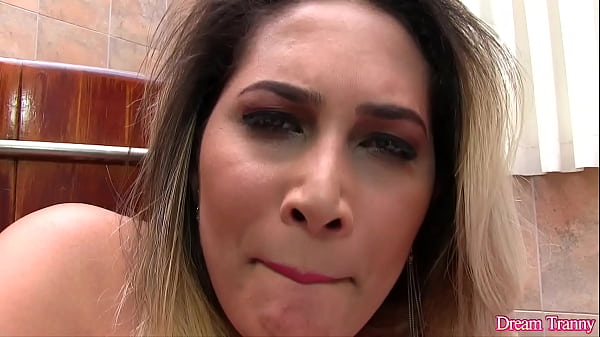 Image Hot Tranny Bella Atrix Shoves a Big Dildo Up Her Ass