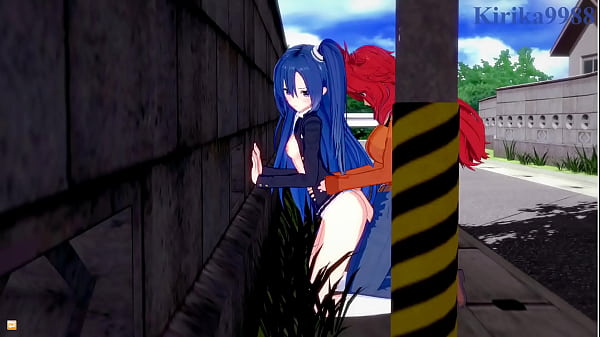 Image Tsubasa Kazanari and Kanade Amō intense lesbian play and futanari sex. - Symphogear Hentai