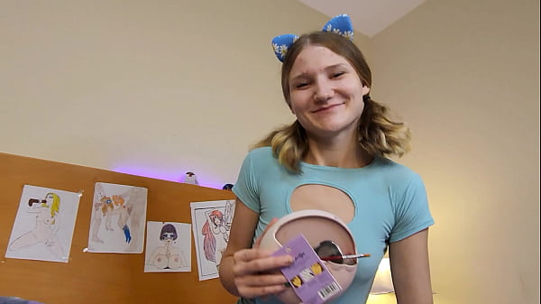 Image Cute student so horny now and to feel hot sperm on her cute face, best blowjob and creampie.