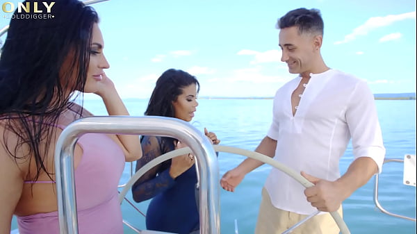 Image Busty Honey Demon and Kesha Ortega awesome threesome in the boat
