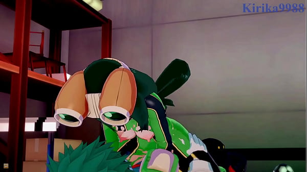 Image Tsuyu Asui and Mt. Lady and Izuku Midoriya intense sex. - My Hero Academia Hentai