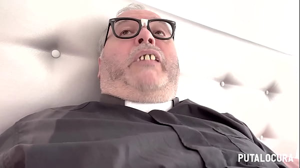Image PutaLocura - La alumna rebelde Michi logra seducir al Padre Dami&aacute_n mostr&aacute_ndole sus grandes tetas