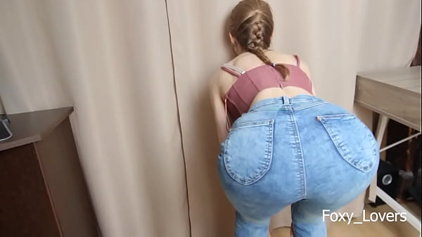 Image Babe Roommate Fucked In Her Tight Blue Jeans after School