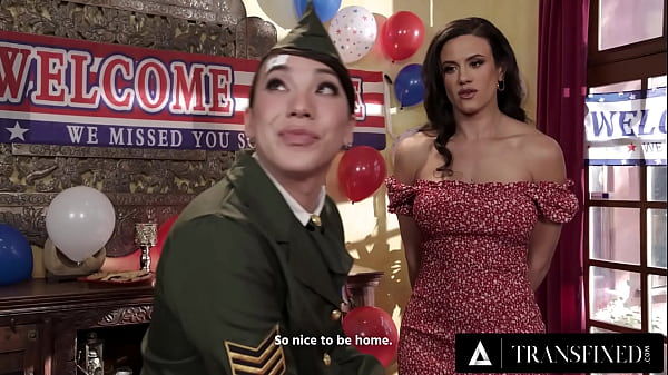Image TRANSFIXED - Grateful MILF Penny Barber Welcomes Trans Military Wife Kasey Kei Home With Amazing Sex