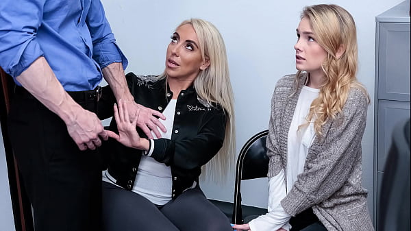 Image Teen and Stepmother Getting Punished in The Back Office - Perp4k