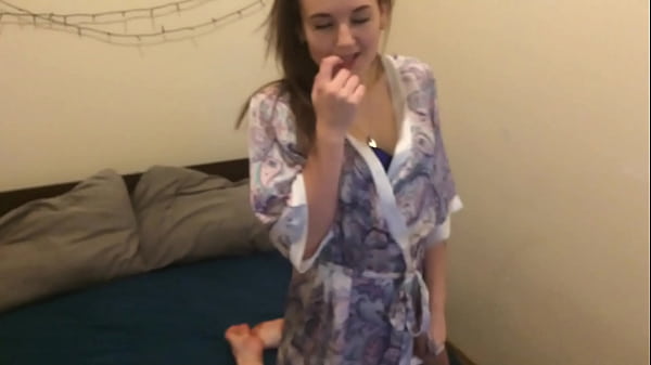 Image Diana 19 fingering in front of stepbrother