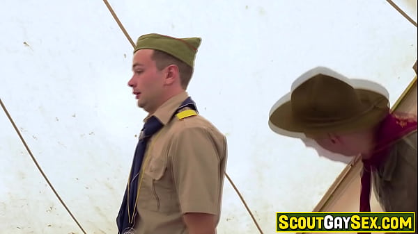 Image Spitroast Deluxe! Boyscout Logan Cross stuffed in all of his holes, by his scoutmasters Dylan Tides and Eddie Patrick's throbbing cocks!