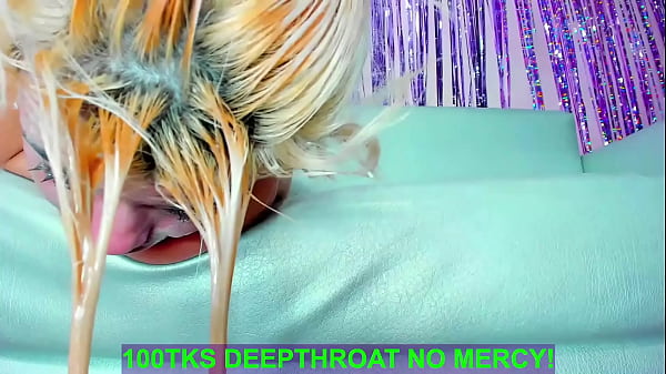 Image Hard blowjob with rough mouth upside down