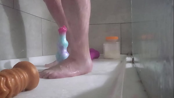 Image Riding my toys in the shower