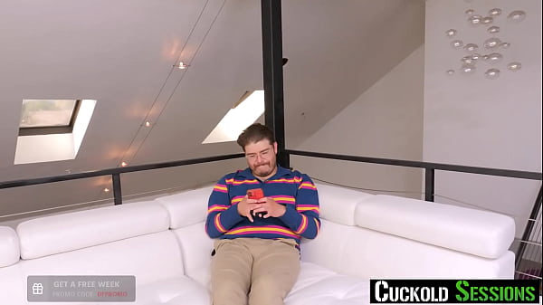 Image CuckoldSessions -  Cuck Boy Finally Puts His Game Down Once He Sees His GF Getting Fucked