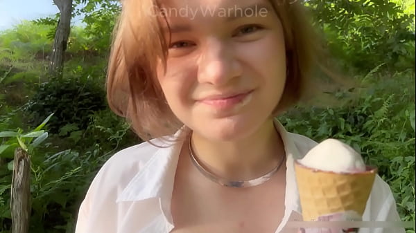 Image fed a young nympho ice cream and dick