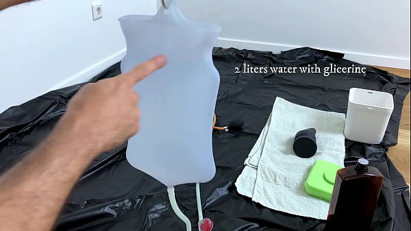 Image Large Enema with long retention and playing with MHT Lampwick uncut