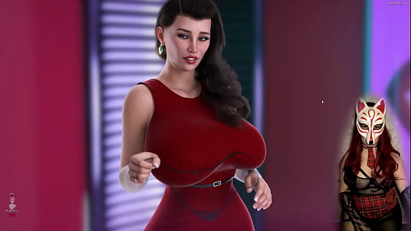 Image Apocalust #9 - gamer girl in see-through bra playing a porn game