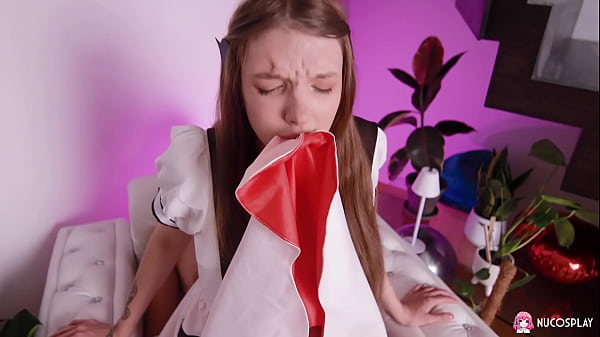 Image Brunette long haired chick Lymia marks had sex with her boyfriend,the other day.
