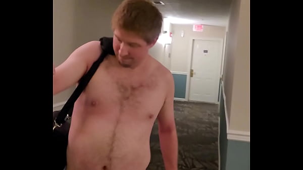 Image Exhibitionist/Nudist man nude in public elevator fun