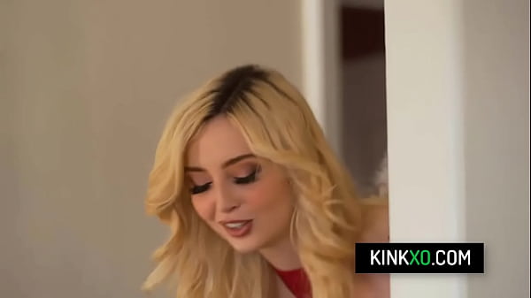 Image Petite blonde Lexi Lore dressed as a cute sexy cupid get fucked hard from behind until she bites the pillow