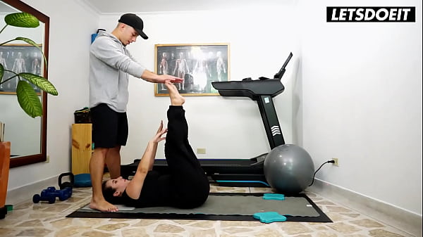 Image Curvy MILF Nana Bronw Gets Banged Deep by Big Dick Yoga Teacher - LATINA MILF