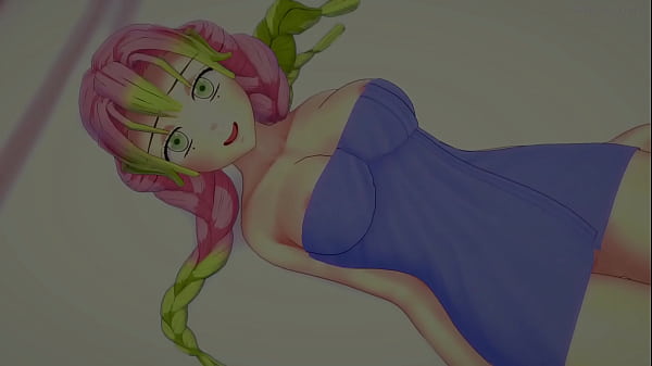 Image Kanroji Mitsuri (Kimetsu no Yaiba) viste solo una toalla y quiere correr unas calientes pajas (hentai sin censura)
