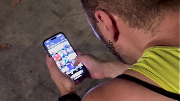Image Night Cruising close to Axel Hotel Barcelona Grindr HookUp Hot Couple Double Huge Facial Cumshot