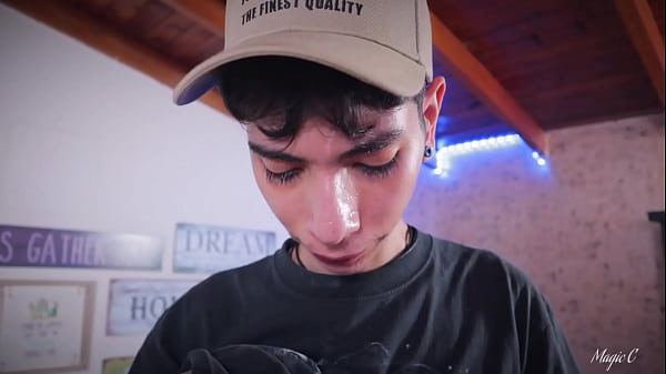 Image POV Handjob Camilo Brown Giving A Helping Hand To Skinny Twink Magic C