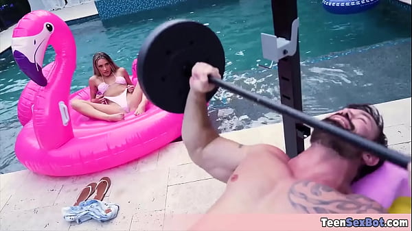 Image Petite blonde stepdaughter Mackenzie gets rough fucked