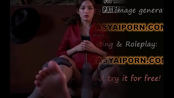 Image Resident Evil Claire Redfield cosplay Rubbing Dick | Uncensored Hentai AI generated