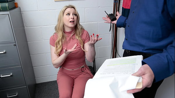 Image Blonde Suspect Sunny Lane Getting Strip Searched in The Mall Backroom - Liftermilf