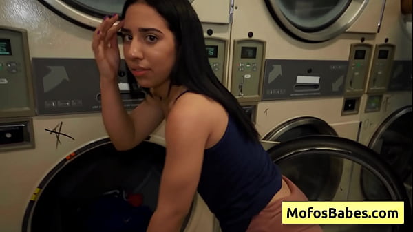 Image Big ass teen brunette riding massive dick in a public laundromat - Nikki Mars, Jason Legend