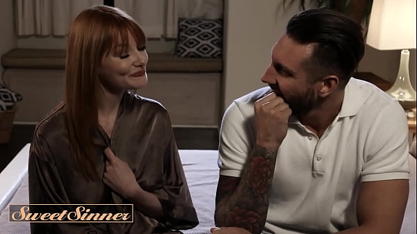 Image SWEET SINNER - Watch Boiling Hot Redhead Lacy Lennon Giving Quinton James The Hottest Blowjob