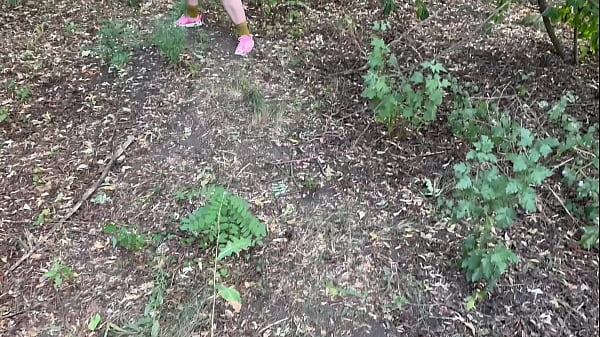 Image Horny man caught this pervert MILF while she masturbate outdoor and she let him cum on her big pregnant belly!
