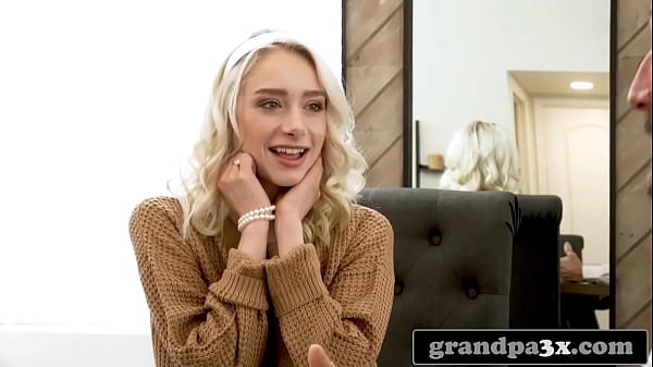 Image Sexy Blonde Teen Trained to Be a Topless Waitress By Her Kinky Stepgrandpa