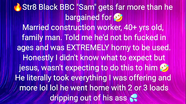 Image Str8 BBC Married &quot_Sam&quot_ gets taken by IrishStr8Huntr