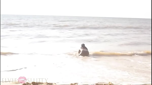 Image Ebony thot requested dick by twerking and doing exercices naked on the beach- Part 1