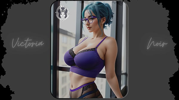 Image AI: Vibrant blue hair and dark glasses DOMINATRIX - Part 2 - Waifu Models #003