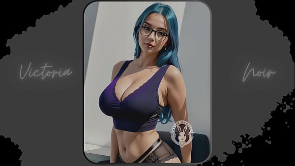 Image AI: Vibrant blue hair and dark glasses DOMINATRIX - Part 6 - Waifu Models #003